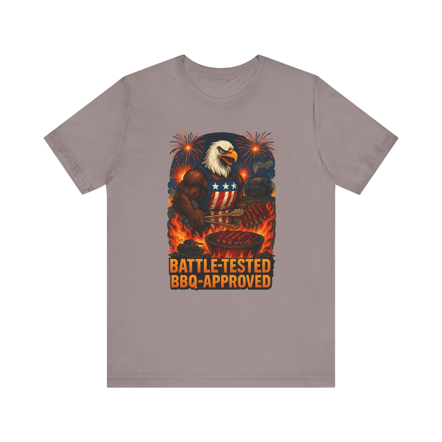 Patriotic BBQ Eagle Tee - Perfect for Independence Day, BBQs, and Casual Outings, Unisex Tee, Fireworks Shirt, Summer Apparel, Holiday Gift