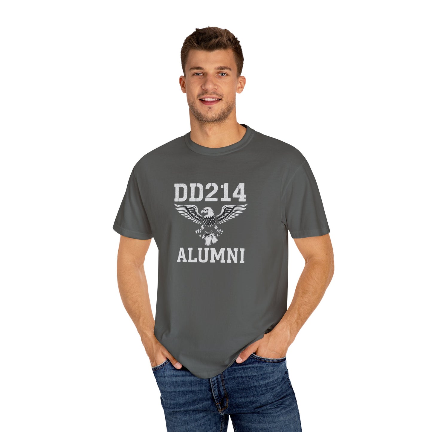 Vintage Alumni T-Shirt, Unisex Garment-Dyed Tee, College Spirit Wear, Casual Everyday Shirt, Gift for Graduates