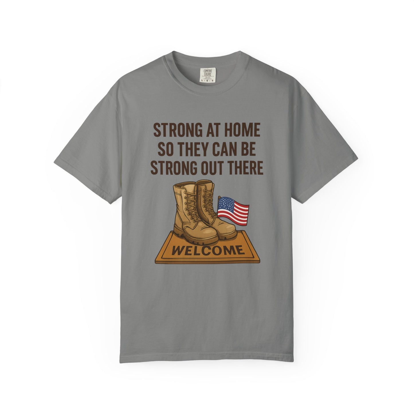 Patriotic Graphic Tee, Support Our Troops Shirt, Military Family Appreciation Gift, Unisex Casual Top, Perfect for Memorial Day
