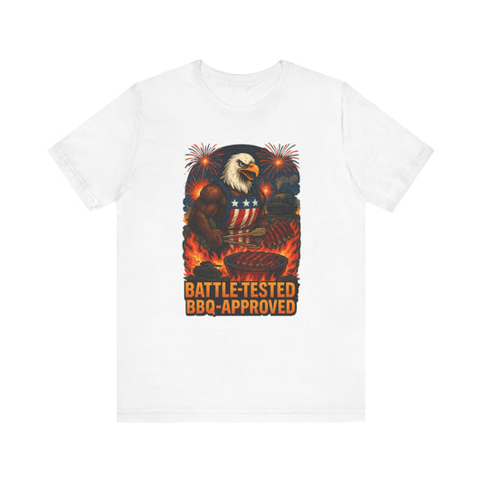 Patriotic BBQ Eagle Tee - Perfect for Independence Day, BBQs, and Casual Outings, Unisex Tee, Fireworks Shirt, Summer Apparel, Holiday Gift