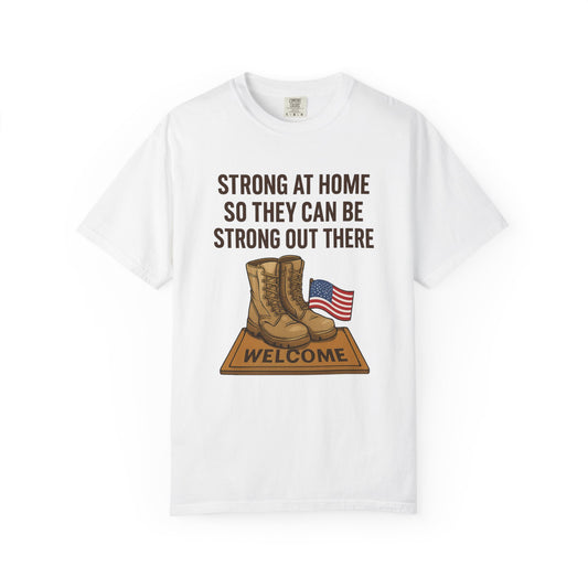 Patriotic Graphic Tee, Support Our Troops Shirt, Military Family Appreciation Gift, Unisex Casual Top, Perfect for Memorial Day